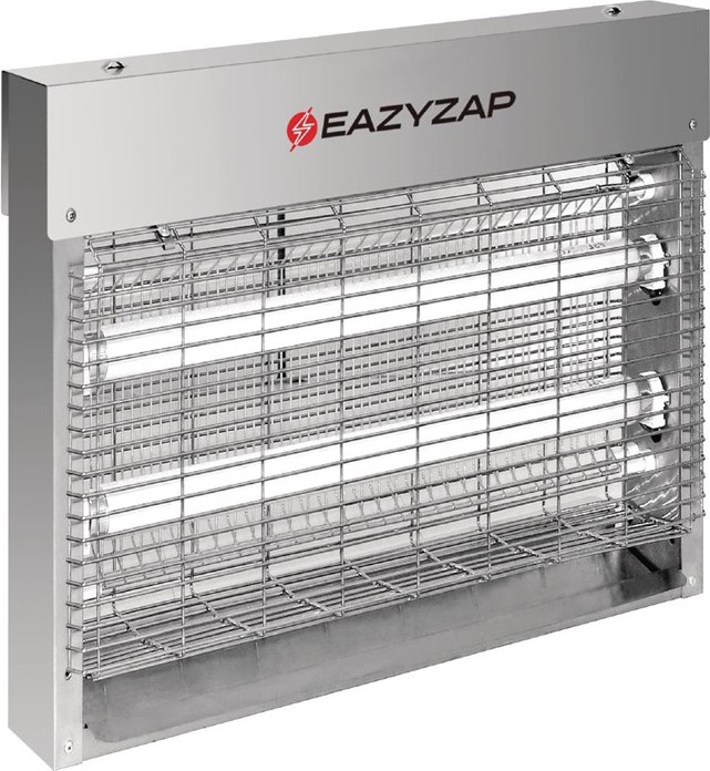  Eazyzap D&eacute;sinsectiseur LED en inox bross&eacute; 8W 