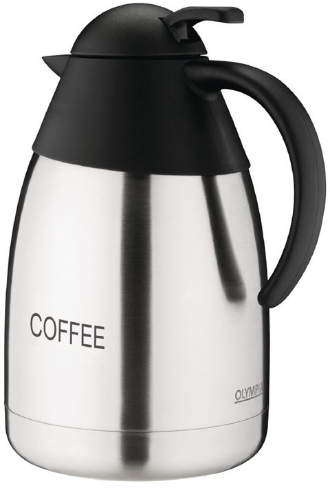  Olympia Pichet isotherme &agrave; caf&eacute; couvercle bomb&eacute; 1,5L 