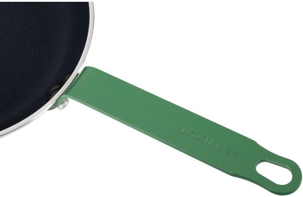  Hygiplas Po&ecirc;le en aluminium antiadh&eacute;sive Teflon Platinum Plus avec poign&eacute;e verte 24cm 