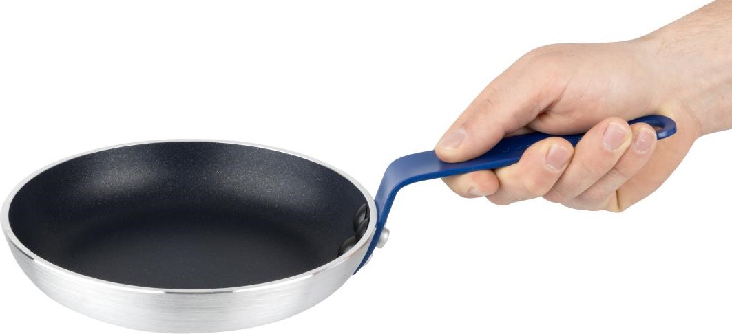  Hygiplas Po&ecirc;le aluminium antiadh&eacute;sive Teflon Platinum Plus avec manche bleu 200mm 