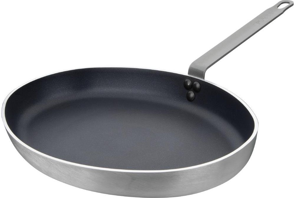  Vogue Po&ecirc;le ovale en aluminium antiadh&eacute;sif Teflon Platinum Plus 400mm 