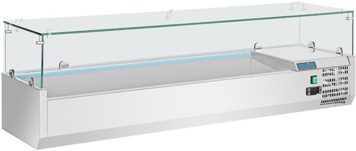  Polar Vitrine r&eacute;frig&eacute;r&eacute;e &agrave; ingr&eacute;dients 5x GN 1/3 et 1x GN 1/2 S&eacute;rie G 