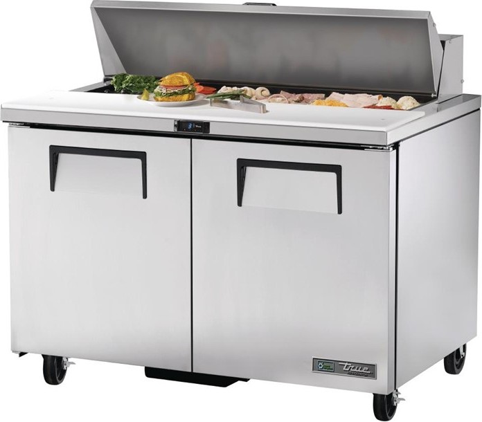  True Comptoir de pr&eacute;paration 2 portes 340L TSSU-48-12-HC 