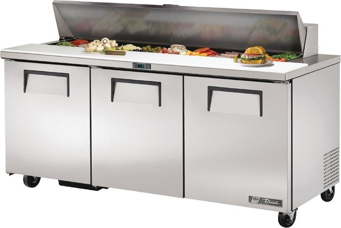  True Comptoir de pr&eacute;paration 3 portes 538L TSSU-72-18 