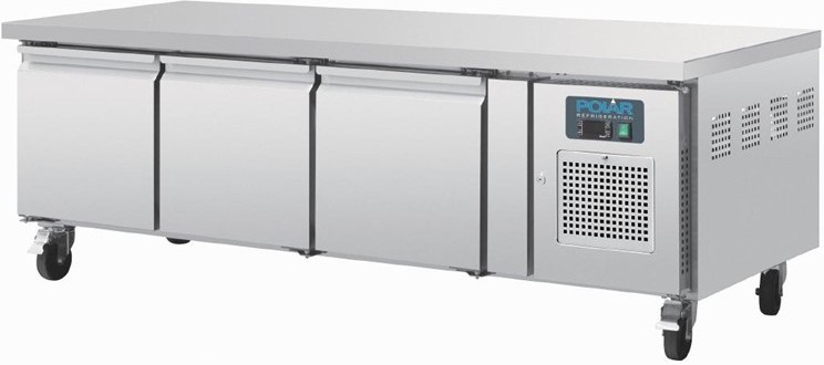  Polar Soubassement r&eacute;frig&eacute;r&eacute; positif GN 1/1 S&eacute;rie U 3 portes 