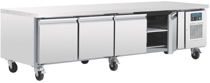  Polar Soubassement r&eacute;frig&eacute;r&eacute; positif GN 1/1 S&eacute;rie U 4 portes 