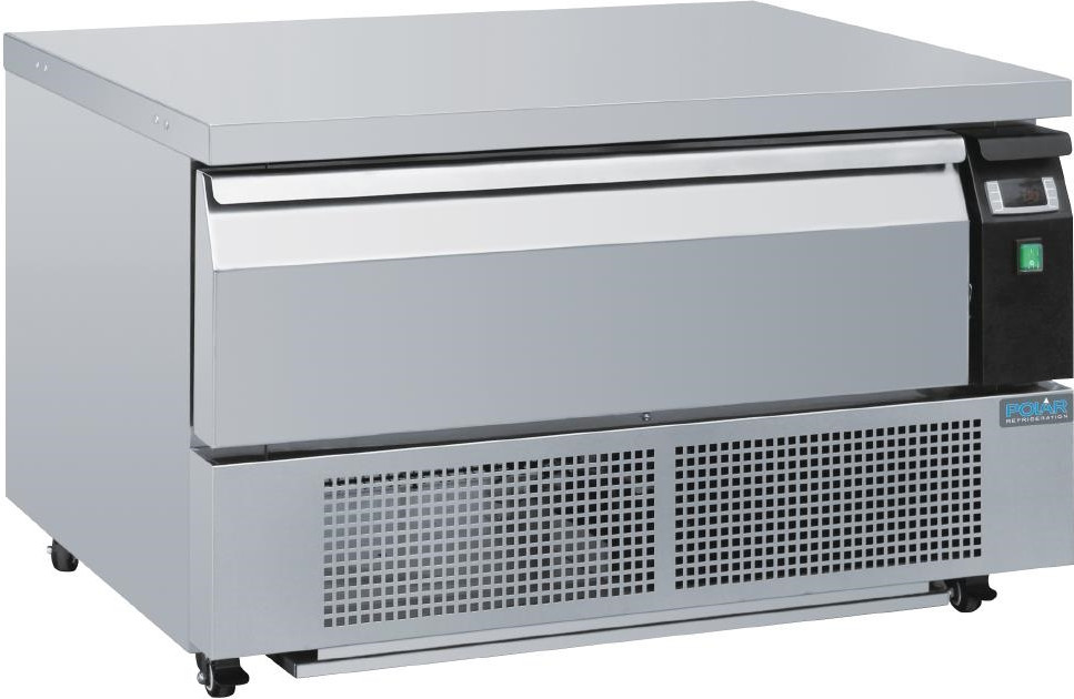  Polar Soubassement double r&eacute;frig&eacute;ration 1 tiroir S&eacute;rie U 2x GN 1/1 