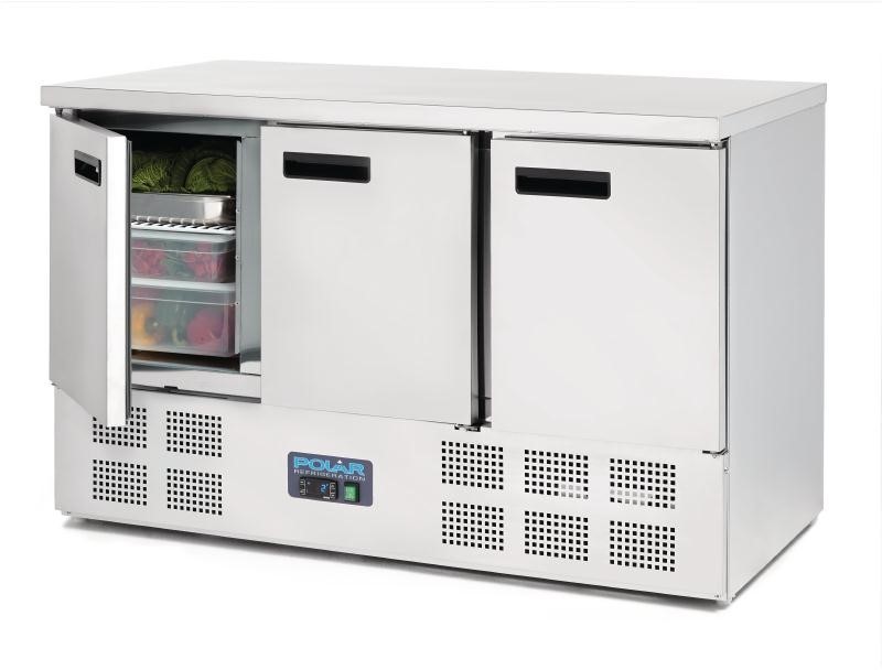  Polar Table r&eacute;frig&eacute;r&eacute;e 3 portes 368L S&eacute;rie G 