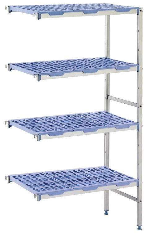  Tournus Rayonnage modulaire en angle 4 niveaux 500 x 1051mm 