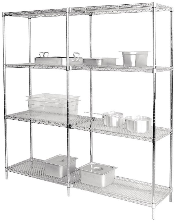  Vogue Lot de 2 &eacute;tag&egrave;res m&eacute;talliques 1220x 610mm 