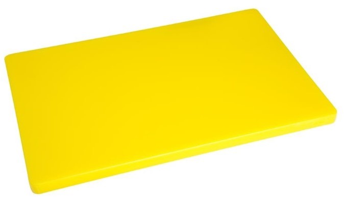  Hygiplas Planche &agrave; d&eacute;couper standard &eacute;paisse basse densit&eacute; jaune 