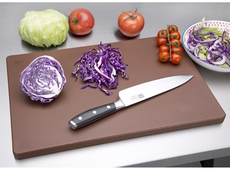  Hygiplas Planche &agrave; d&eacute;couper standard &eacute;paisse basse densit&eacute; marron 