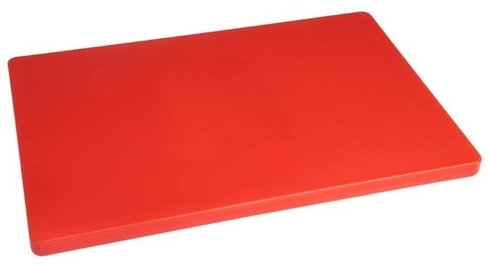  Hygiplas Planche &agrave; d&eacute;couper standard &eacute;paisse basse densit&eacute; rouge 