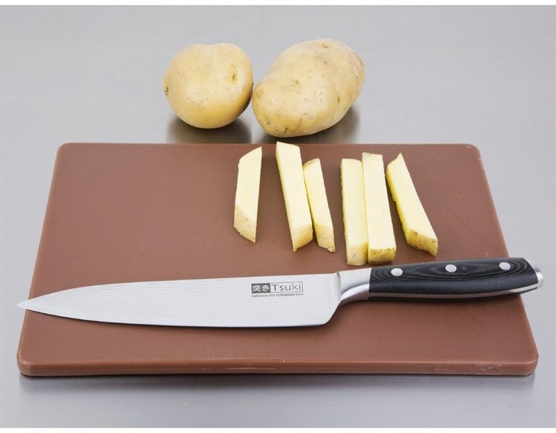 Hygiplas Petite planche &agrave; d&eacute;couper basse densit&eacute; marron 