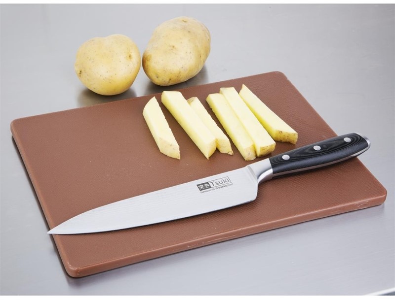  Hygiplas Petite planche &agrave; d&eacute;couper basse densit&eacute; marron 