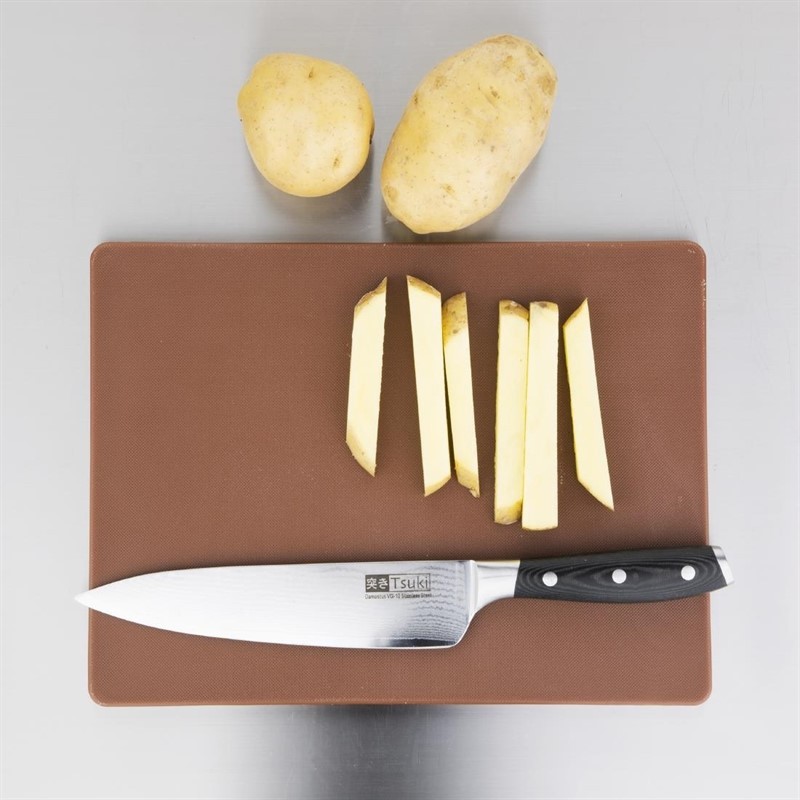  Hygiplas Petite planche &agrave; d&eacute;couper basse densit&eacute; marron 