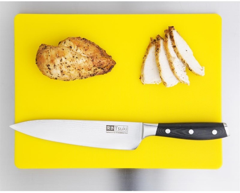  Hygiplas Petite planche &agrave; d&eacute;couper basse densit&eacute; jaune 