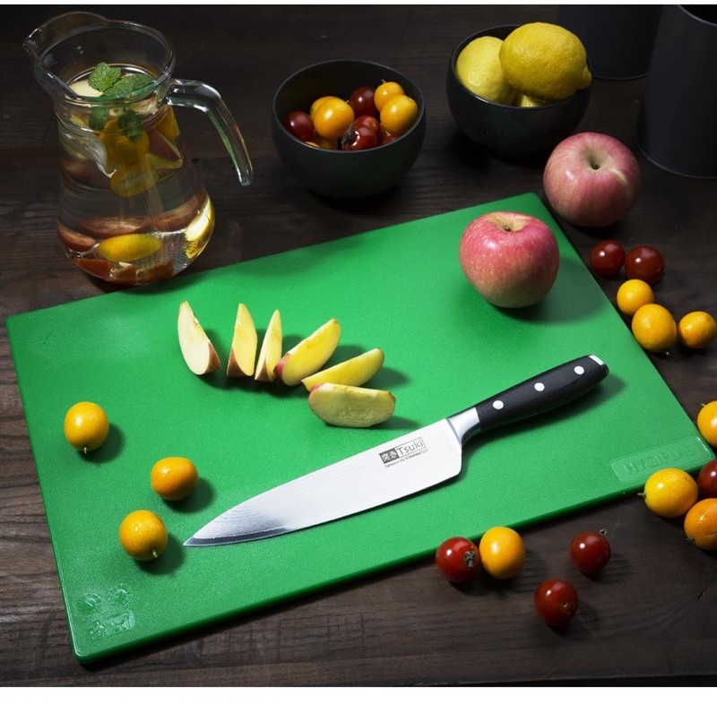 Hygiplas Planche &agrave; d&eacute;couper antibact&eacute;rienne basse densit&eacute; vert 