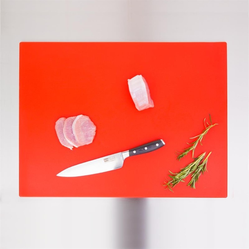  Hygiplas Grande planche &agrave; d&eacute;couper basse densit&eacute; rouge 
