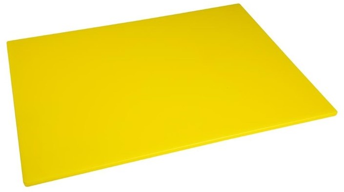  Hygiplas Grande planche &agrave; d&eacute;couper basse densit&eacute; jaune 
