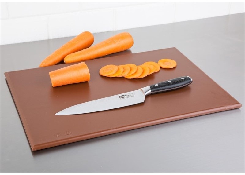  Hygiplas Planche &agrave; d&eacute;couper standard haute densit&eacute; marron 