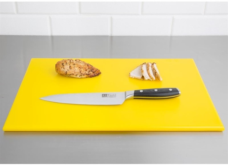  Hygiplas Planche &agrave; d&eacute;couper standard haute densit&eacute; jaune 