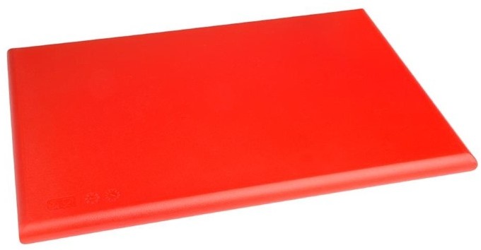  Hygiplas Planche &agrave; d&eacute;couper &eacute;paisse haute densit&eacute; rouge 