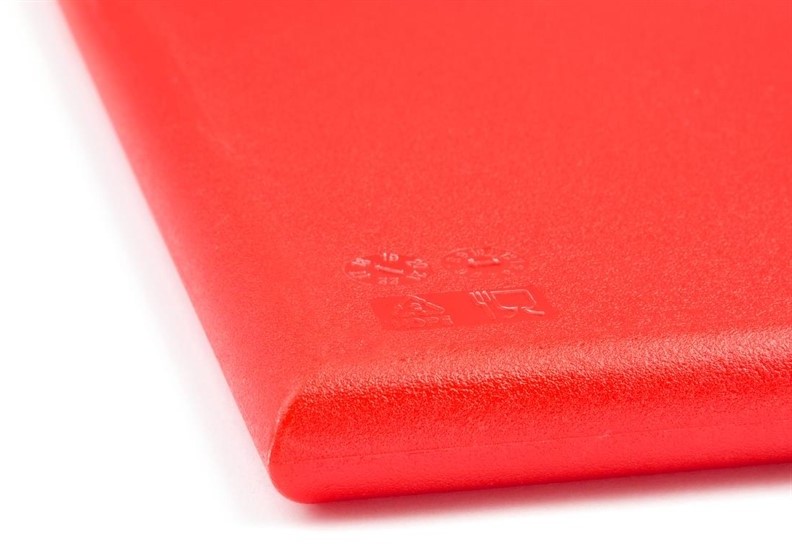  Hygiplas Planche &agrave; d&eacute;couper extra large haute densit&eacute; rouge 