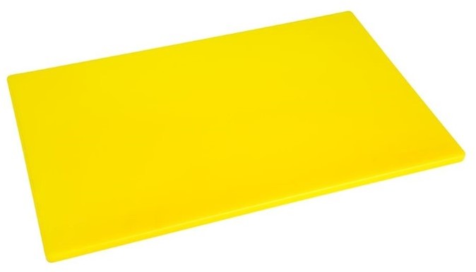  Hygiplas Planche &agrave; d&eacute;couper standard basse densit&eacute; jaune 