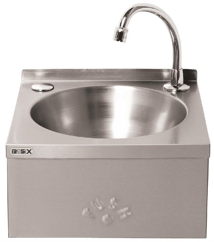  Basix Lave-mains commande au genou inox Basix 