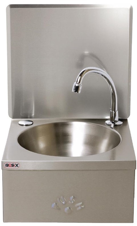  Basix Lave-mains commande au genou inox Basix 