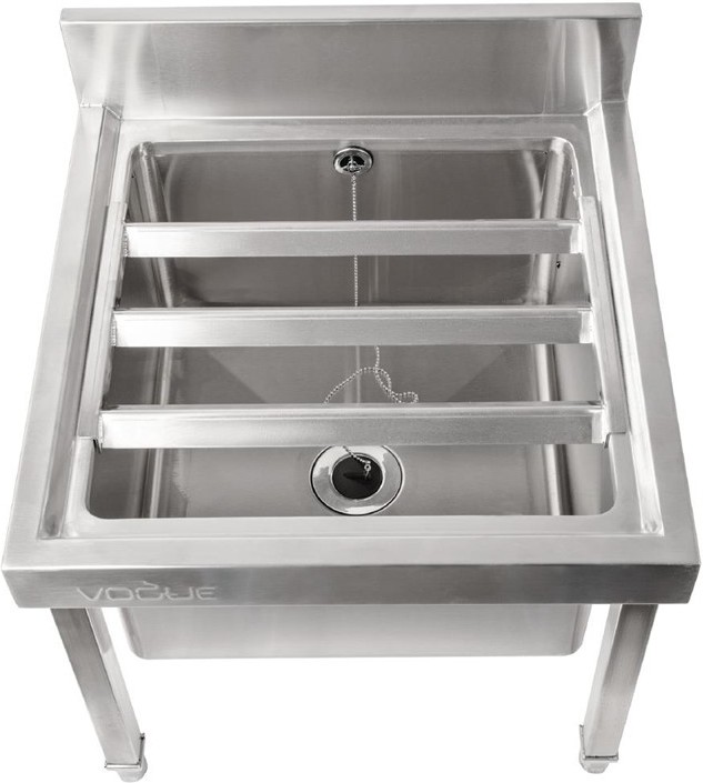  Vogue Bac vide seaux en acier inoxydable Vogue 