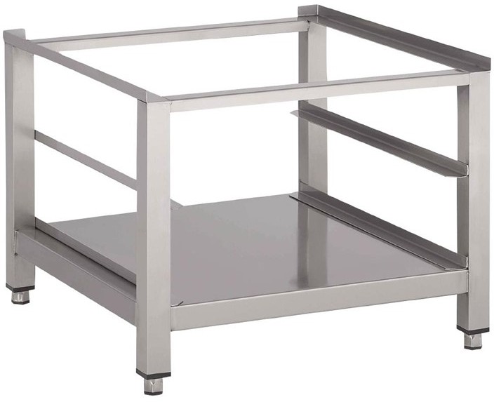  Gastro M Support lave-vaisselle inox avec tablette inf&eacute;rieure 600 x 600 x 400mm 