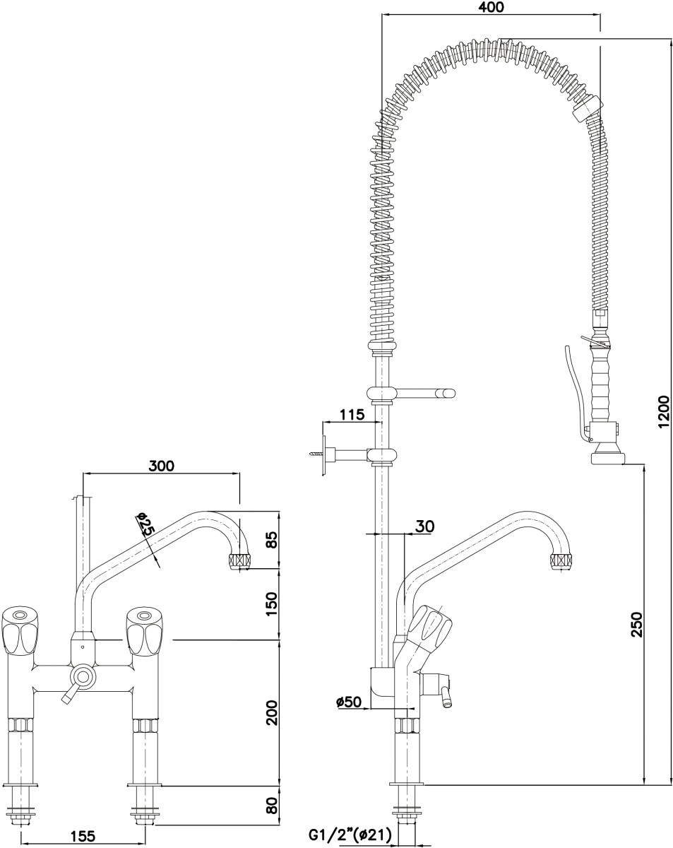  Bartscher M&eacute;langeur avec croisillons 40L-1802B 