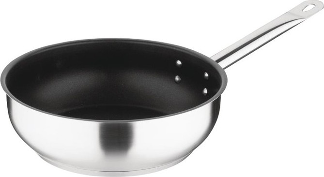  Vogue Sauteuse inox antiadh&eacute;sive teflon Platinium Plus 240mm 