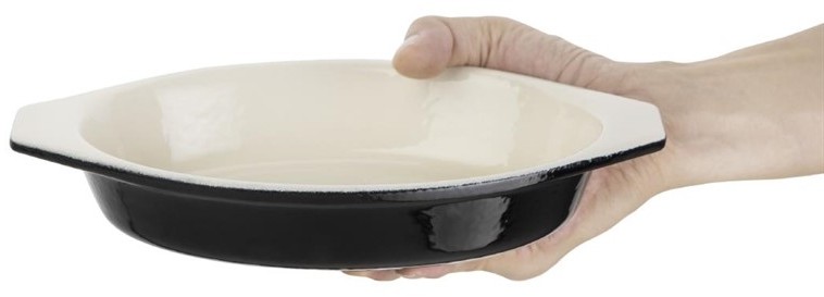  Vogue Plat &agrave; gratin ovale noir 650ml 
