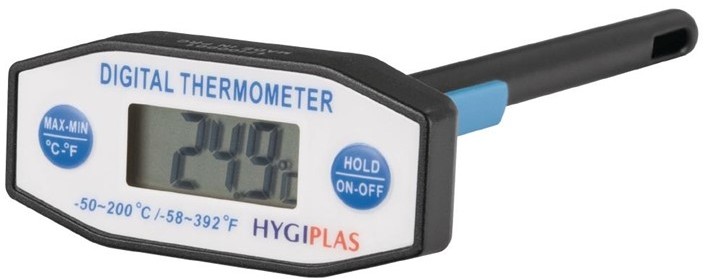  Hygiplas Thermom&egrave;tre &eacute;lectronique en forme de T Hygiplas 