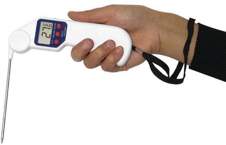  Hygiplas Thermom&egrave;tre &agrave; sonde pliable Easytemp blanc 