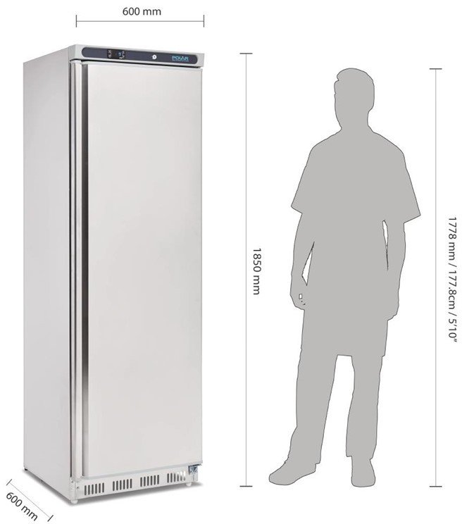  Polar Armoire r&eacute;frig&eacute;r&eacute;e n&eacute;gative 1 porte 365L S&eacute;rie C 