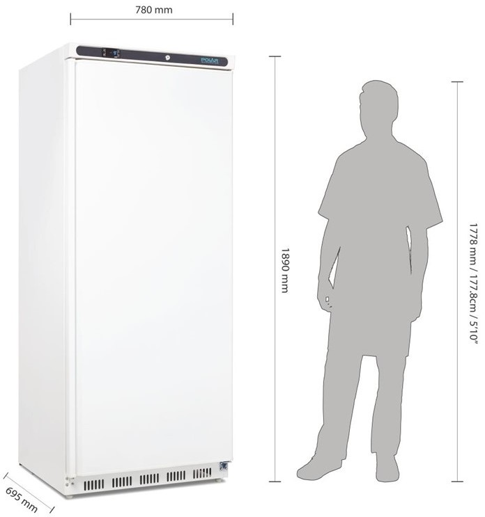  Polar Armoire r&eacute;frig&eacute;r&eacute;e n&eacute;gative S&eacute;rie C 600L 
