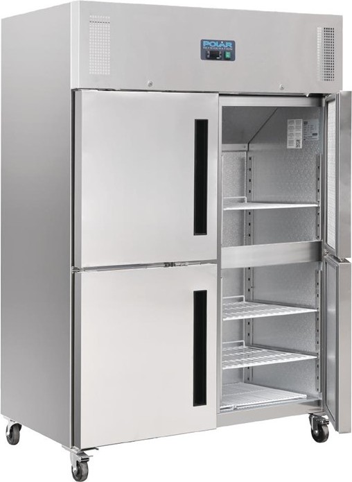  Polar Armoire r&eacute;frig&eacute;r&eacute;e n&eacute;gative double 2 portillons GN 2/1 S&eacute;rie G 