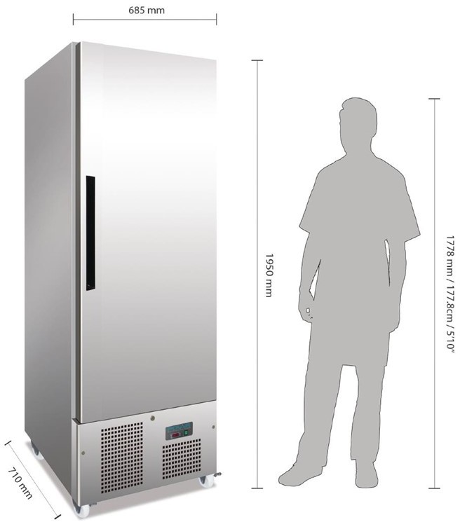  Polar Armoire r&eacute;frig&eacute;r&eacute;e n&eacute;gative 1 porte 440L S&eacute;rie G 