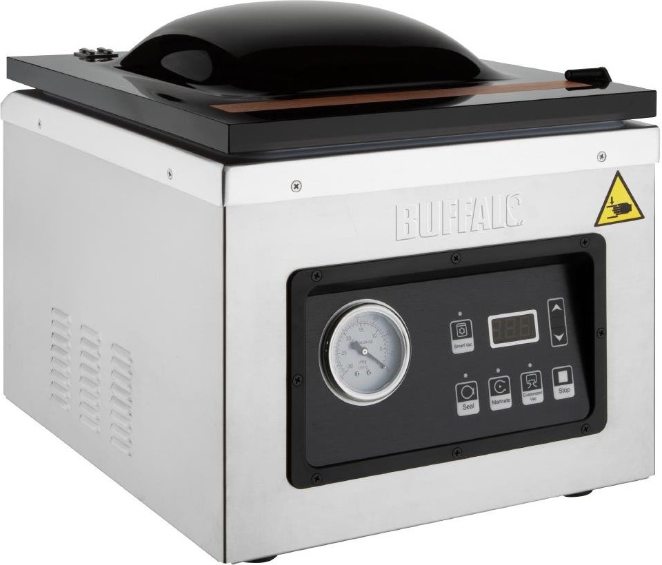  Buffalo Machine de mise sous vide avec chambre et pompe &agrave; huile 9L 