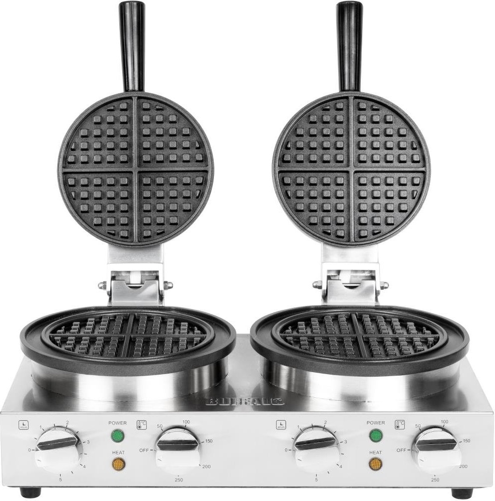  Buffalo Gaufrier belge rond double Buffalo 