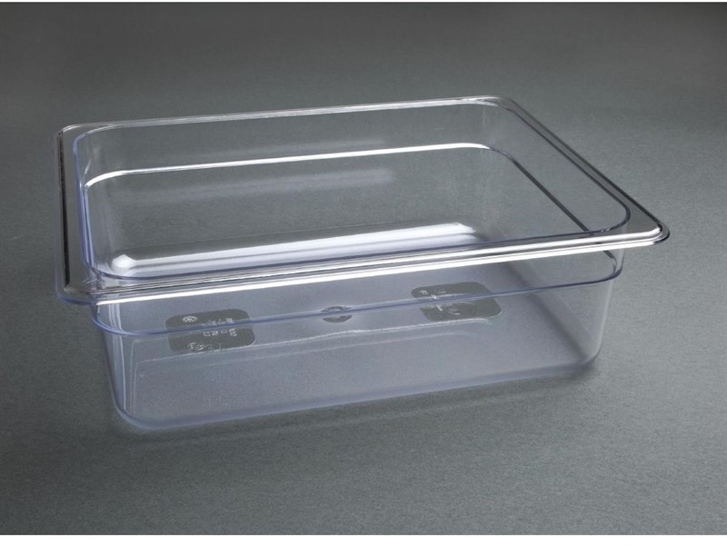  Vogue Bac Gastronorme en polycarbonate transparent un demi 100mm Vogue 