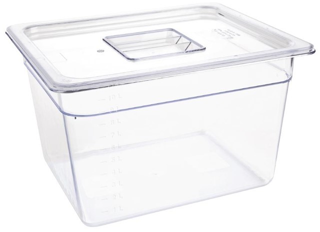  Vogue Bac Gastronorme en polycarbonate transparent un demi 200mm Vogue 