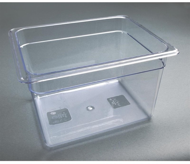  Vogue Bac Gastronorme en polycarbonate transparent un demi 200mm Vogue 