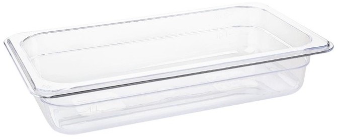  Vogue Bac Gastronorme en polycarbonate transparent un tiers 65mm Vogue 