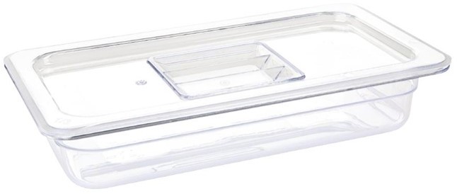  Vogue Bac Gastronorme en polycarbonate transparent un tiers 65mm Vogue 