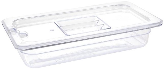  Vogue Bac Gastronorme en polycarbonate transparent un tiers 65mm Vogue 